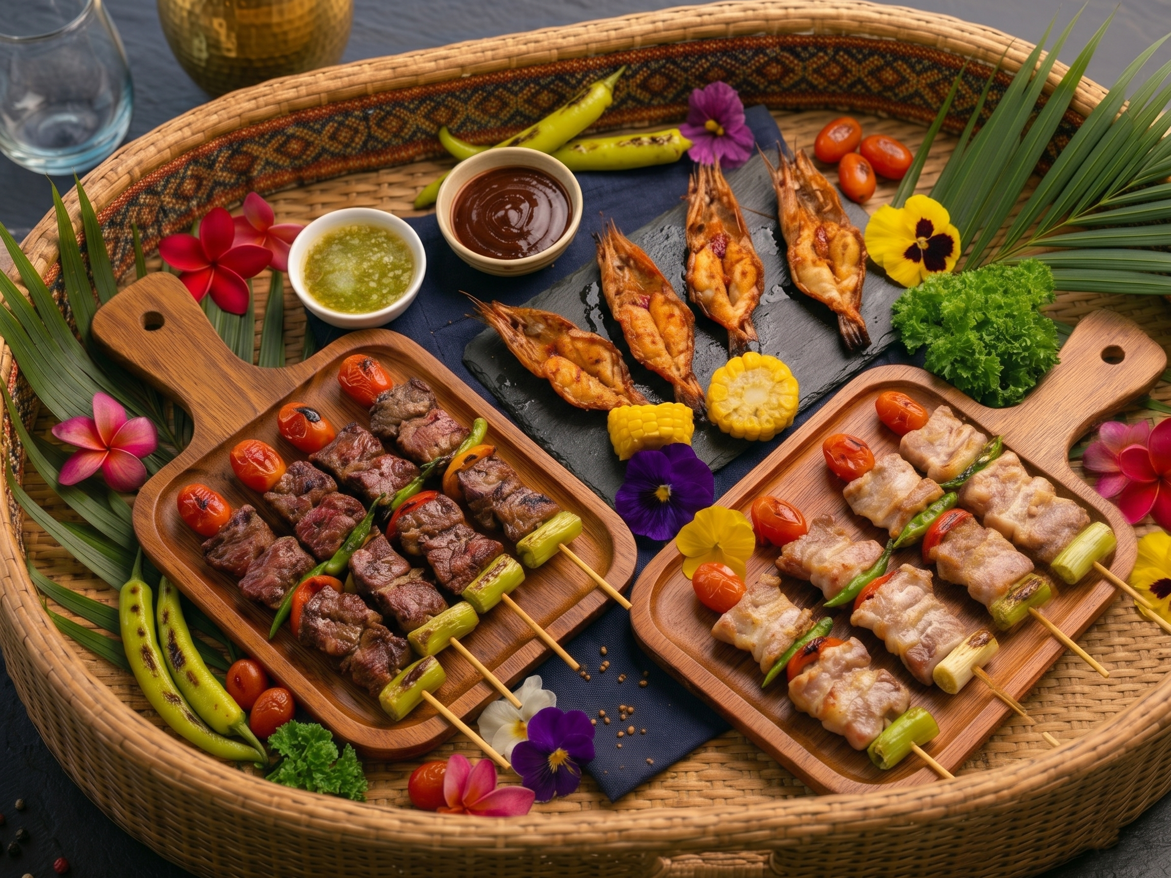 ชุดสามกษัตริย์ย่างไฟ (The Royal Grill Trio)