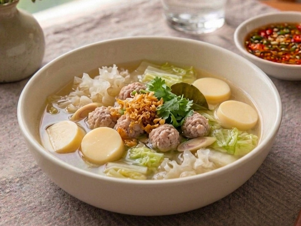 ต้มจืดเต้าหู้หมูสับ
