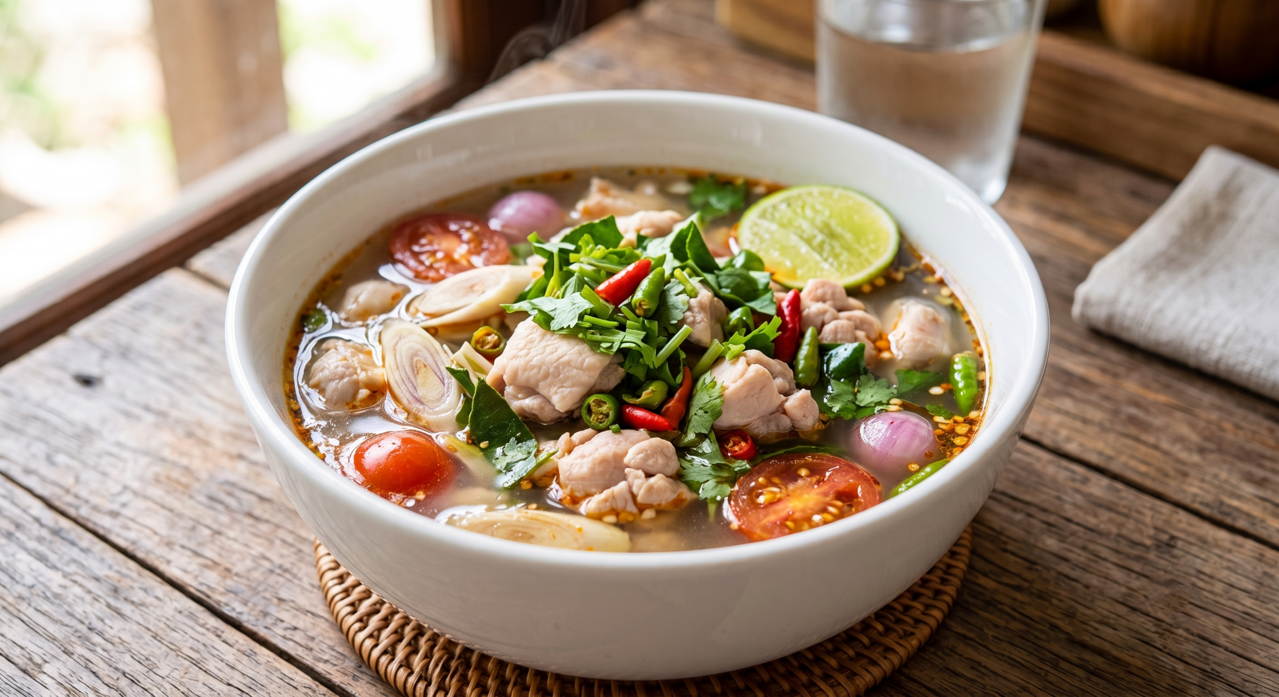 ต้มยำไก่น้ำใส
