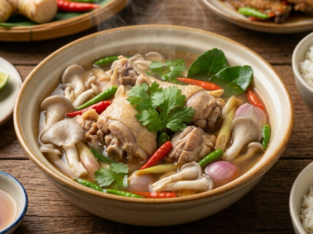 ต้มยำไก่บ้าน