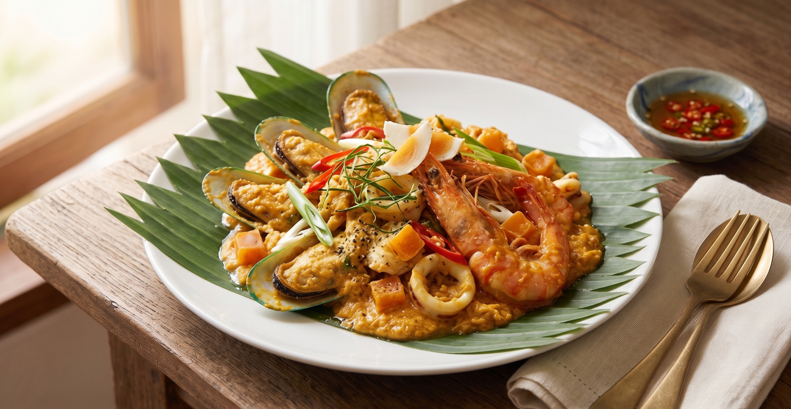ทะเลรวมผัดไข่เค็ม