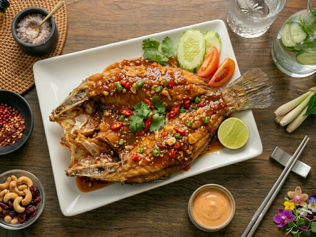 ปลากระพงสามรส