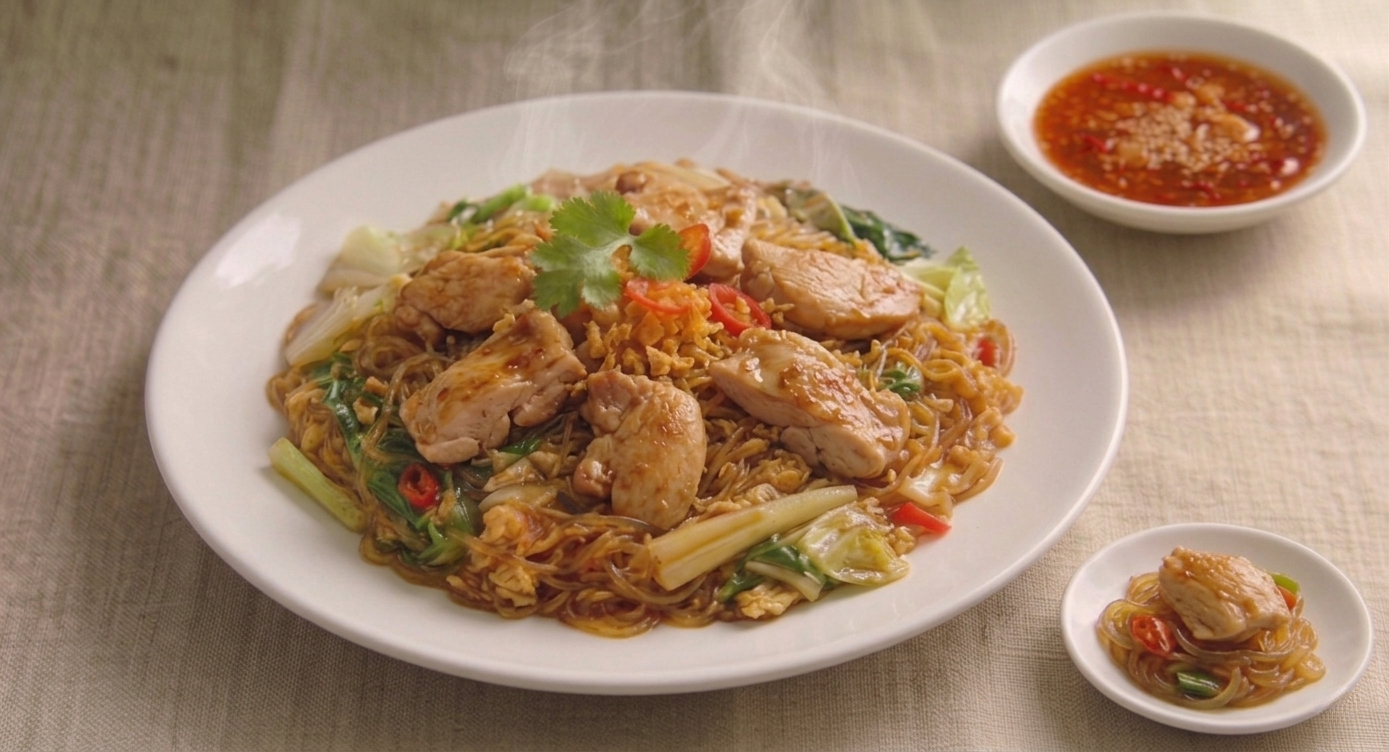 สุกี้แห้งไก่